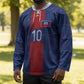 Custom Haiti National Football Hockey Jersey Haiti Emblems Motif - African Pride