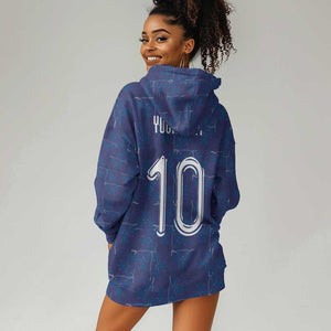 Custom Haiti National Football Hoodie Dress Haiti Emblems Motif - African Pride