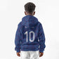 Custom Haiti National Football Kid Hoodie Haiti Emblems Motif - African Pride