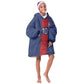 Custom Haiti National Football Kid Wearable Blanket Hoodie Haiti Emblems Motif - African Pride