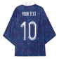 Custom Haiti National Football Kimono Haiti Emblems Motif - African Pride