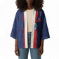 Custom Haiti National Football Kimono Haiti Emblems Motif - African Pride