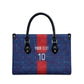 Custom Haiti National Football Leather Bag Haiti Emblems Motif - African Pride