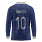 Custom Haiti National Football Long Sleeve Polo Shirt Haiti Emblems Motif - African Pride