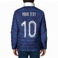 Custom Haiti National Football Padded Jacket Haiti Emblems Motif - African Pride
