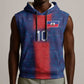 Custom Haiti National Football Sleeveless Hoodie Haiti Emblems Motif - African Pride