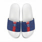 Custom Haiti National Football Slide Sandals Haiti Emblems Motif - African Pride