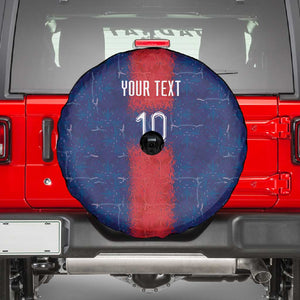 Custom Haiti National Football Spare Tire Cover Haiti Emblems Motif - African Pride