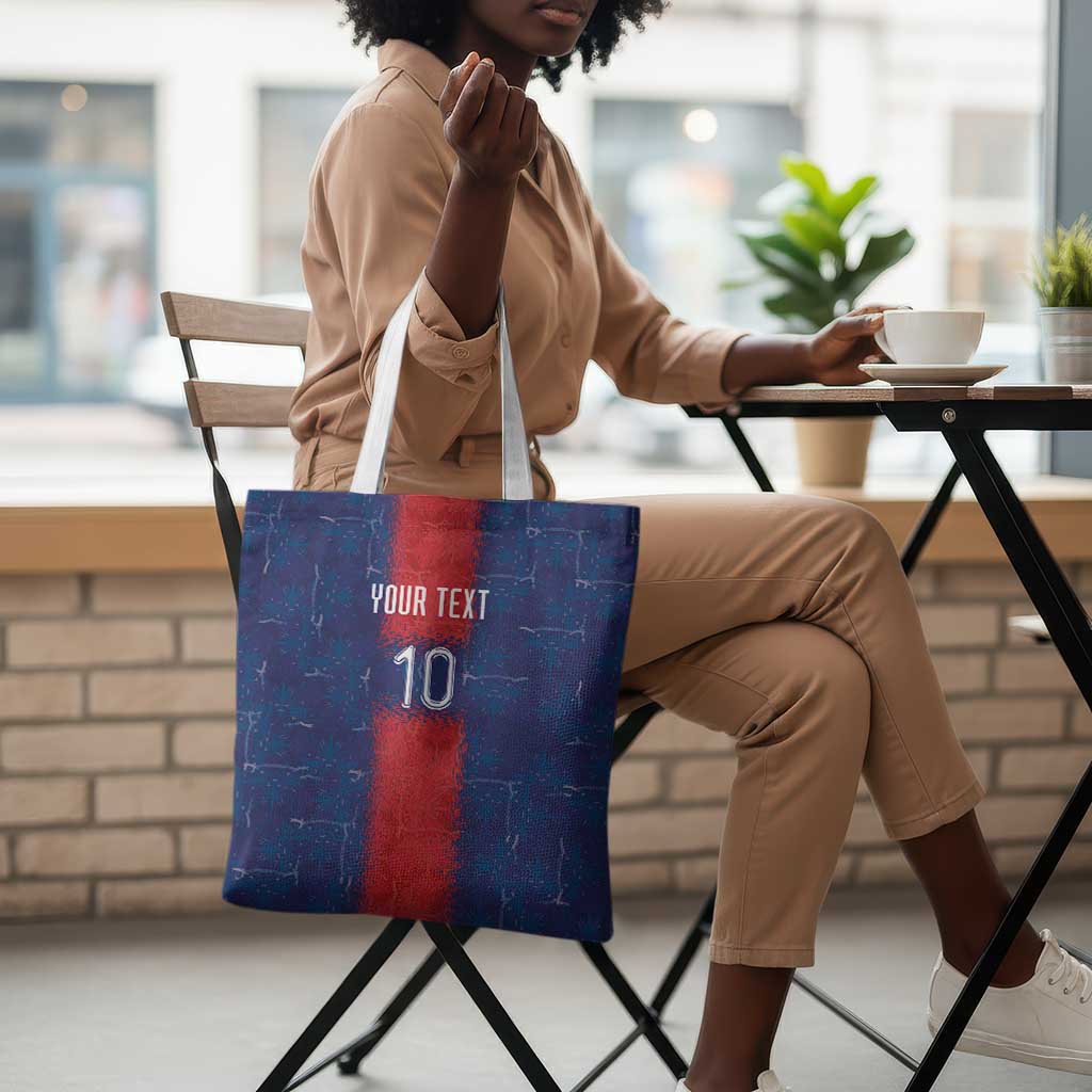 Custom Haiti National Football Tote Bag Haiti Emblems Motif - African Pride