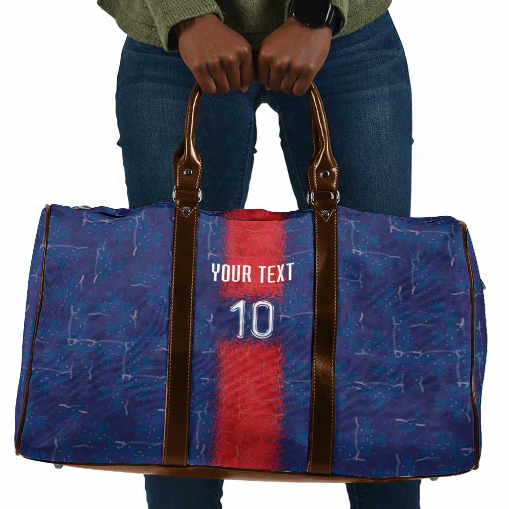 Custom Haiti National Football Travel Bag Haiti Emblems Motif - African Pride