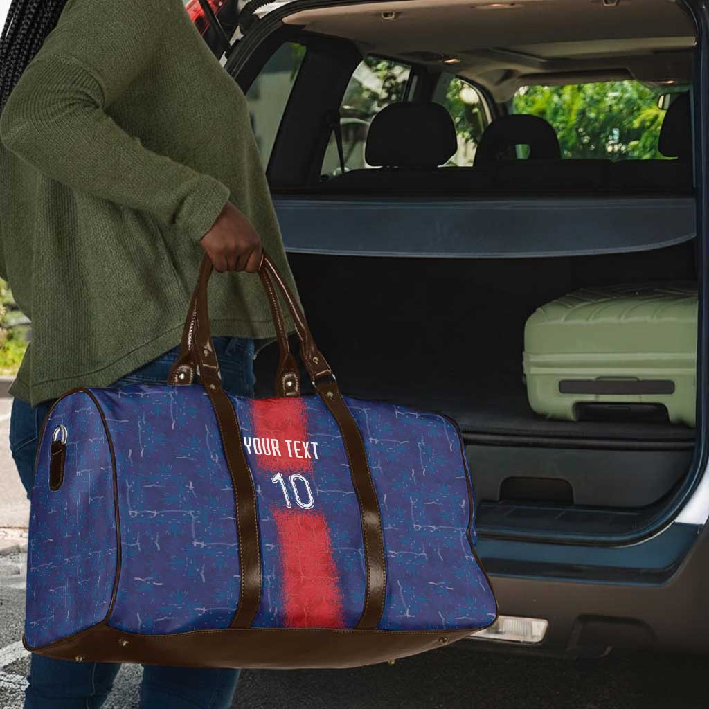 Custom Haiti National Football Travel Bag Haiti Emblems Motif - African Pride