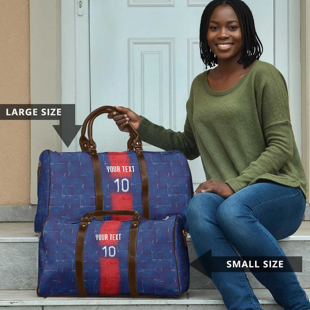 Custom Haiti National Football Travel Bag Haiti Emblems Motif - African Pride