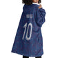 Custom Haiti National Football Wearable Blanket Hoodie Haiti Emblems Motif - African Pride