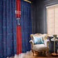 Custom Haiti National Football Window Curtain Haiti Emblems Motif - African Pride
