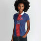 Custom Haiti National Football Women Polo Shirt Haiti Emblems Motif - African Pride