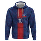 Custom Haiti National Football Zip Hoodie Haiti Emblems Motif - African Pride