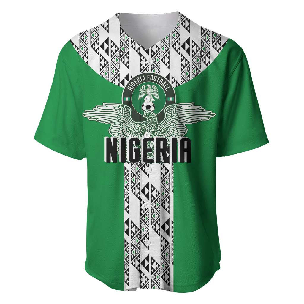 Custom Nigeria National Football Baseball Jersey Inspired Retro Style - African Pride