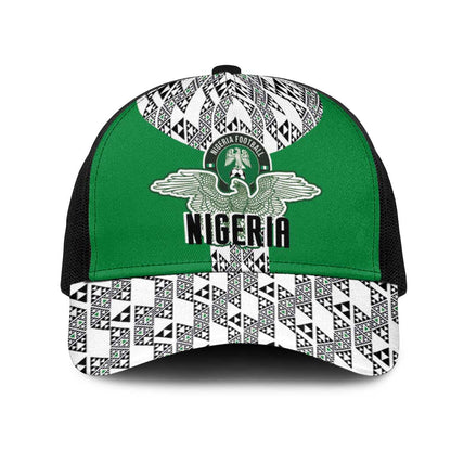 Nigeria National Football Baseball Net Cap Inspired Retro Style - African Pride