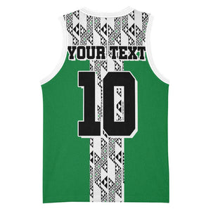 Custom Nigeria National Football Basketball Jersey Inspired Retro Style - African Pride