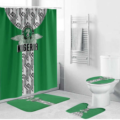 Nigeria National Football Bathroom Set Inspired Retro Style LT03