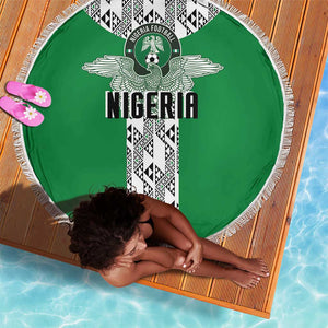 Nigeria National Football Beach Blanket Inspired Retro Style - African Pride