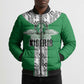 Custom Nigeria National Football Bomber Puffer Jacket Inspired Retro Style - African Pride
