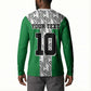 Custom Nigeria National Football Button Sweatshirt Inspired Retro Style
