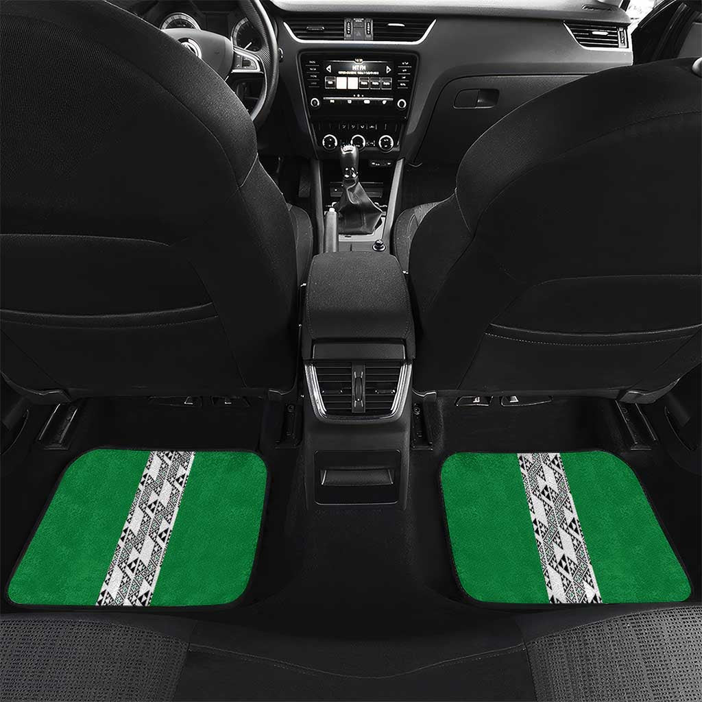 Custom Nigeria National Football Car Mats Inspired Retro Style - African Pride