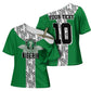 Custom Nigeria National Football Cross Shoulder Shirt Inspired Retro Style - African Pride