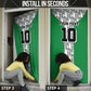 Custom Nigeria National Football Door Cover Inspired Retro Style - African Pride