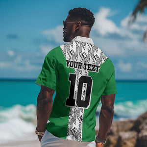 Custom Nigeria National Football Hawaiian Shirt Inspired Retro Style - African Pride