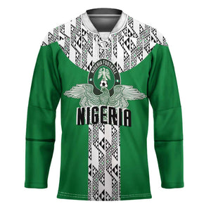 Custom Nigeria National Football Hockey Jersey Inspired Retro Style - African Pride