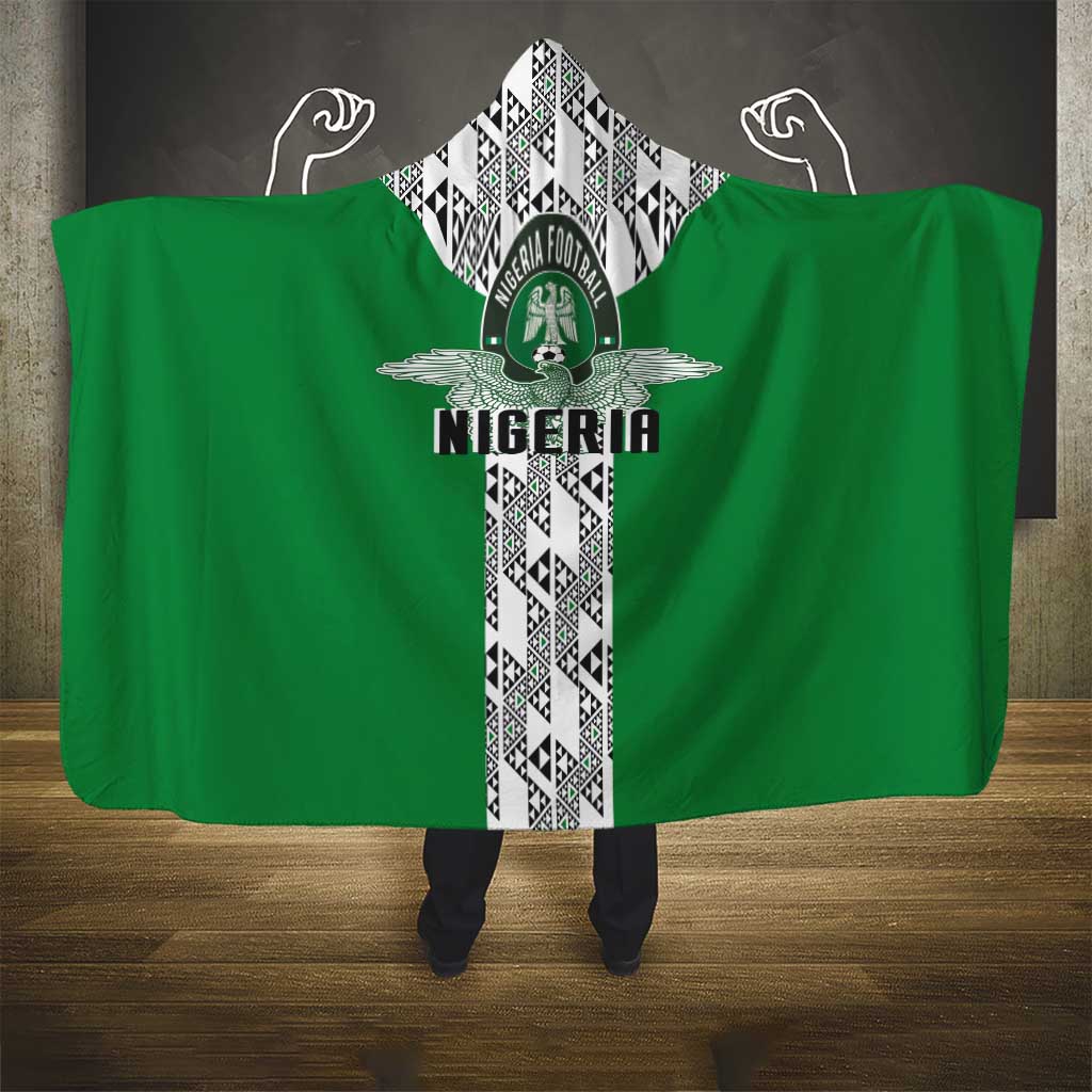 Nigeria National Football Hooded Blanket Inspired Retro Style - African Pride