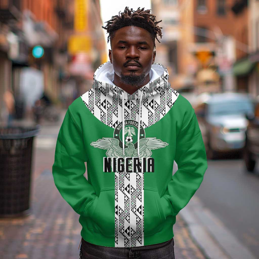 Custom Nigeria National Football Hoodie Inspired Retro Style - African Pride
