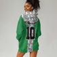 Custom Nigeria National Football Hoodie Dress Inspired Retro Style - African Pride