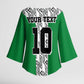 Custom Nigeria National Football Kimono Sleeve Blouse Inspired Retro Style - African Pride