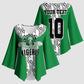 Custom Nigeria National Football Kimono Sleeve Blouse Inspired Retro Style - African Pride