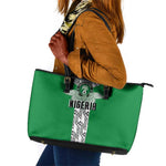 Nigeria National Football Leather Tote Bag Inspired Retro Style - African Pride