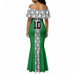 Custom Nigeria National Football Mermaid Dress Inspired Retro Style - African Pride