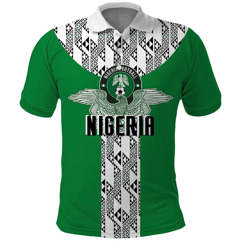 Custom Nigeria National Football Polo Shirt Inspired Retro Style - African Pride