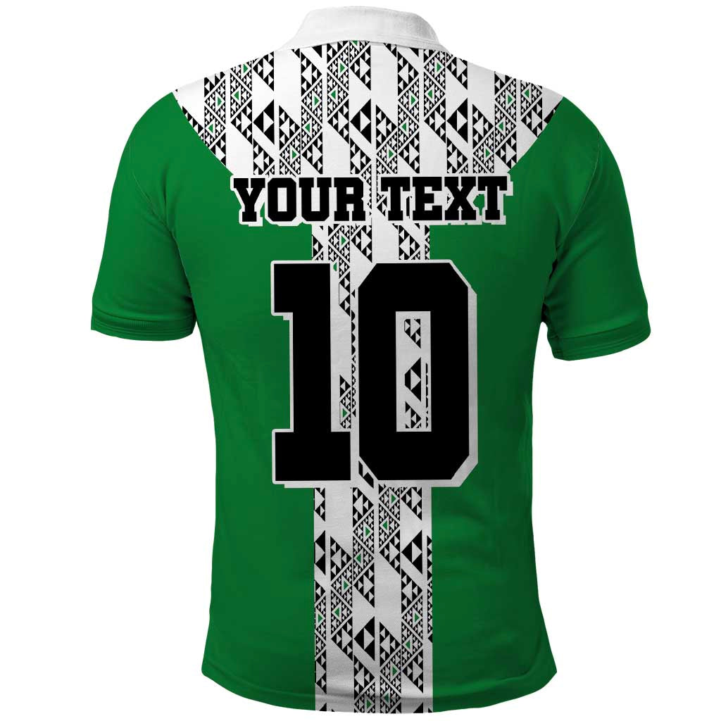 Custom Nigeria National Football Polo Shirt Inspired Retro Style - African Pride