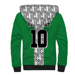 Custom Nigeria National Football Sherpa Hoodie Inspired Retro Style - African Pride