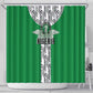 Nigeria National Football Shower Curtain Inspired Retro Style - African Pride