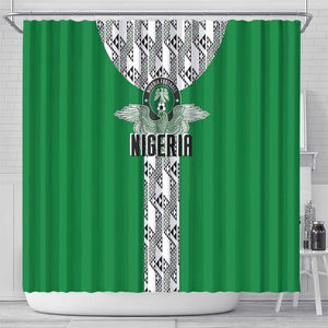 Nigeria National Football Shower Curtain Inspired Retro Style - African Pride