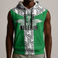 Custom Nigeria National Football Sleeveless Hoodie Inspired Retro Style - African Pride