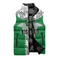 Custom Nigeria National Football Sleeveless Puffer Jacket Inspired Retro Style - African Pride