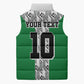 Custom Nigeria National Football Sleeveless Puffer Jacket Inspired Retro Style - African Pride