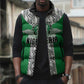Custom Nigeria National Football Sleeveless Puffer Jacket Inspired Retro Style - African Pride