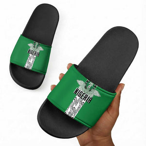 Nigeria National Football Slide Sandals Inspired Retro Style - African Pride