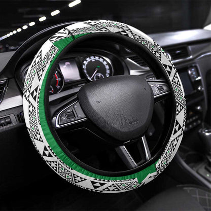 Nigeria National Football Steering Wheel Cover Inspired Retro Style - African Pride